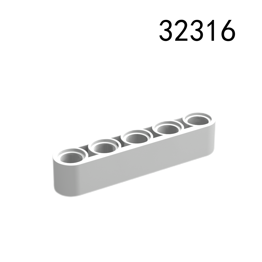 Item No: 32316  Technic, Liftarm Thick 1 x 5 Alternate Item No: 41616