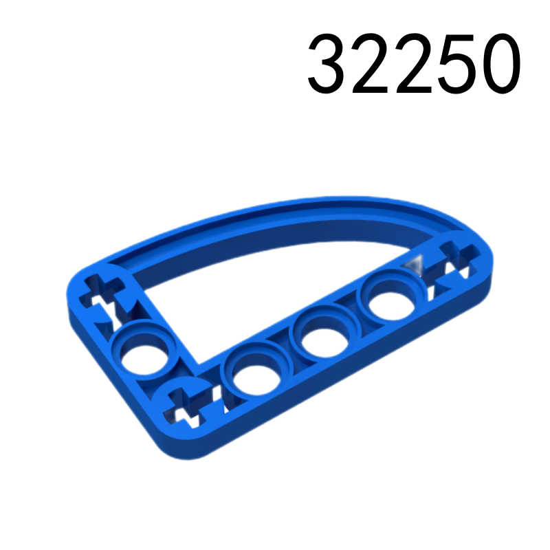 Item No: 32250 Technic, Liftarm, Modified L-Shape Quarter Ellipse Thin 3 x 5   Alternate Item No: 65714