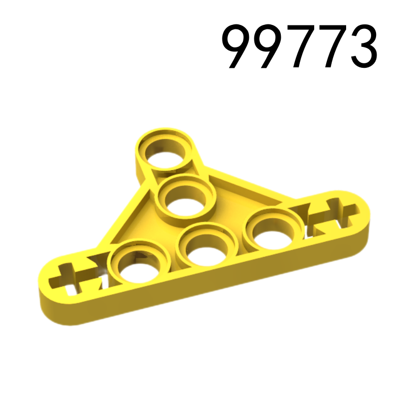 Item No: 99773 Technic, Liftarm, Modified Triangle Thin 3 x 5 with Short Supports   Alternate Item No: 65193