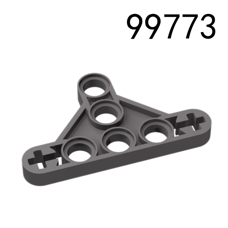 Item No: 99773 Technic, Liftarm, Modified Triangle Thin 3 x 5 with Short Supports   Alternate Item No: 65193