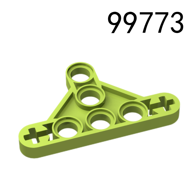 Item No: 99773 Technic, Liftarm, Modified Triangle Thin 3 x 5 with Short Supports   Alternate Item No: 65193