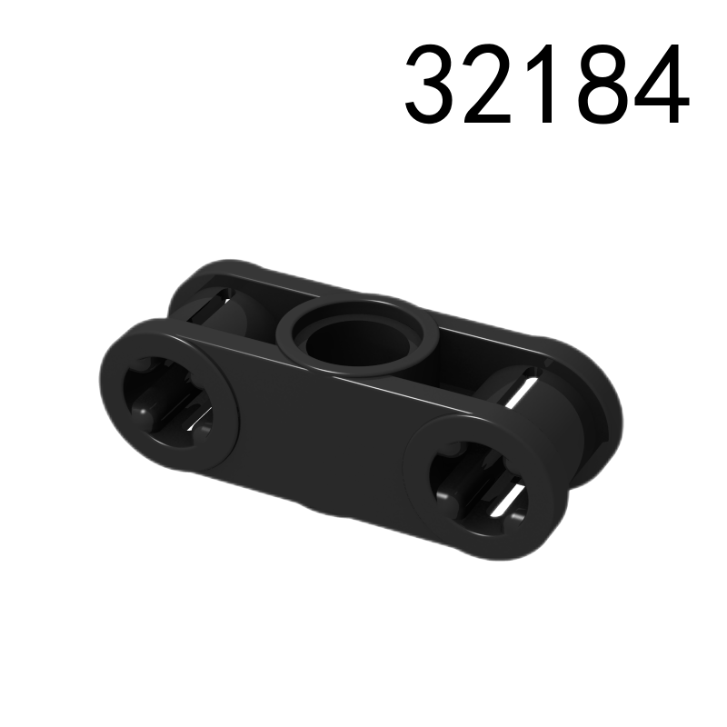 Item No: 32184 Technic, Axle and Pin Connector Perpendicular 3L with Center Pin Hole   Alternate Item No: 42142