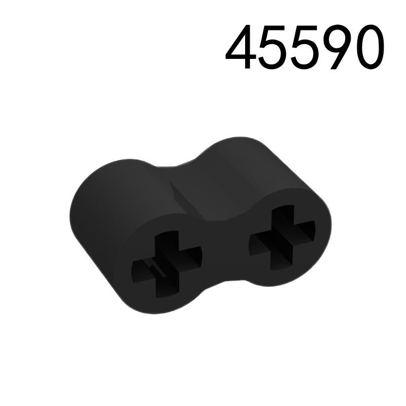 Item No: 45590 Technic, Axle Connector Double - Flexible Rubber