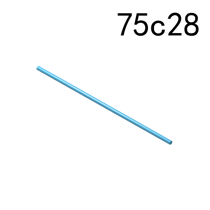 Item No: 75c28  Hose, Rigid 3mm D. 28L / 22.4cm Alternate Item No: 76280