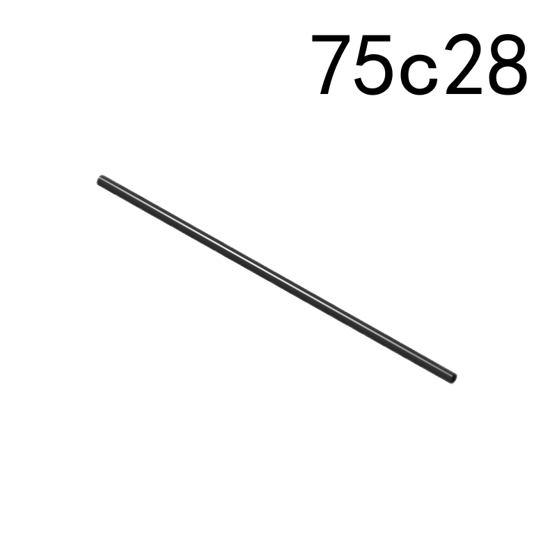 Item No: 75c28  Hose, Rigid 3mm D. 28L / 22.4cm Alternate Item No: 76280