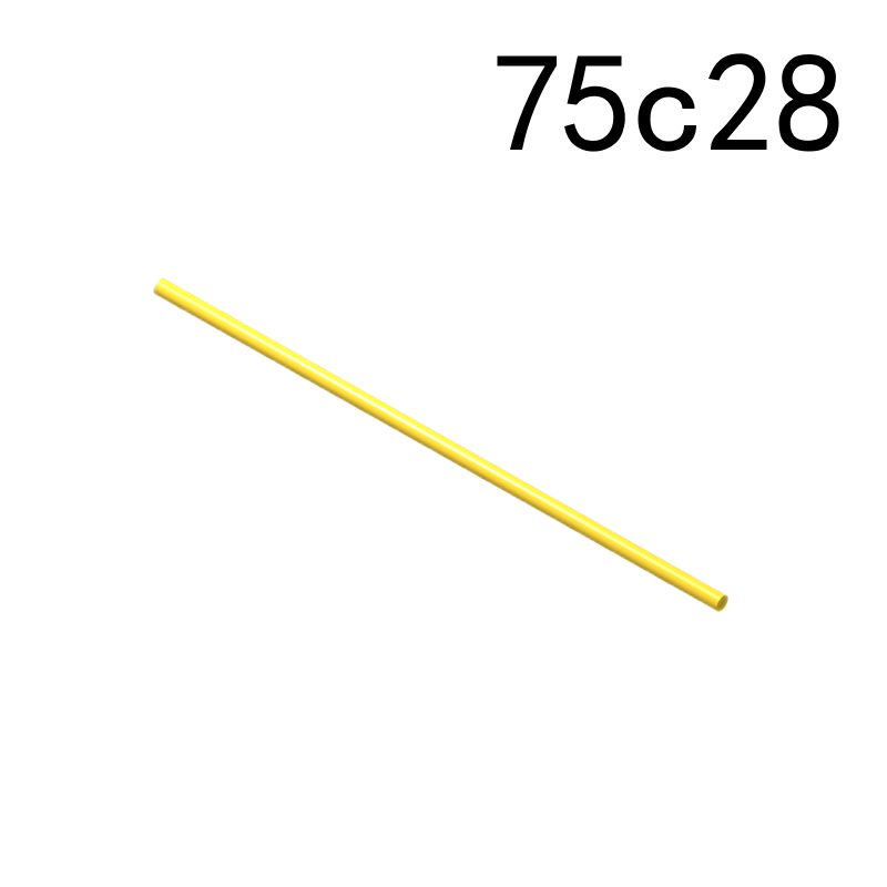 Item No: 75c28  Hose, Rigid 3mm D. 28L / 22.4cm Alternate Item No: 76280