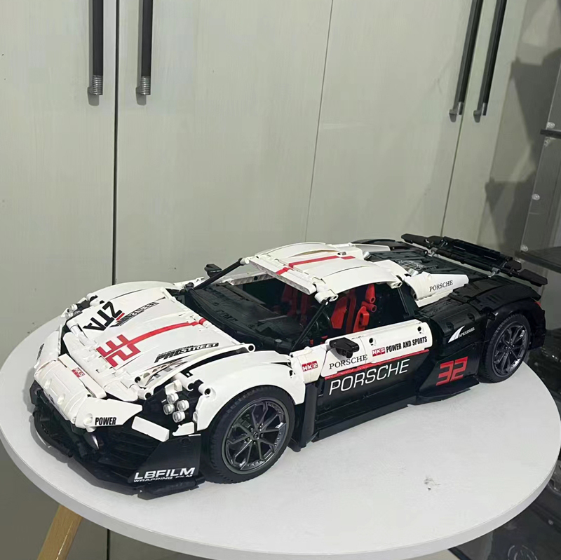 MOC-172169 Porsche 918 Spyder Large Building Block Puzzle Toy Model Sports Car Ornament