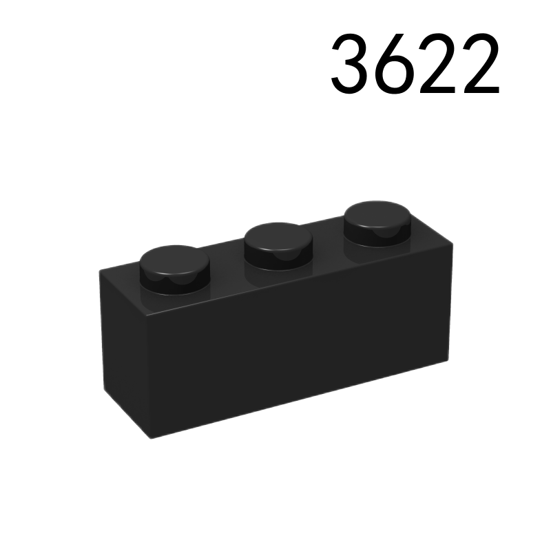 Item No: 3622 Brick 1 x 3   Alternate Item No: 3622f1, 45505 Chinese Compatible with LEGO