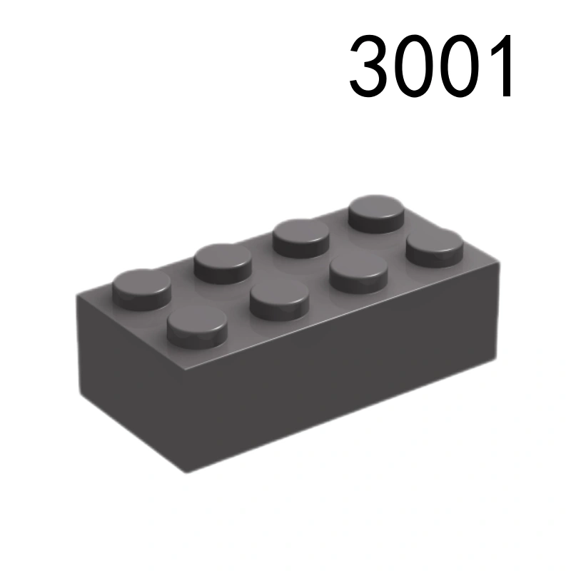 Item No: 3001   Brick 2 x 4 Alternate Item No: 3001f1, 3556, 15589, 54534, 72841 Chinese Compatible with LEGO