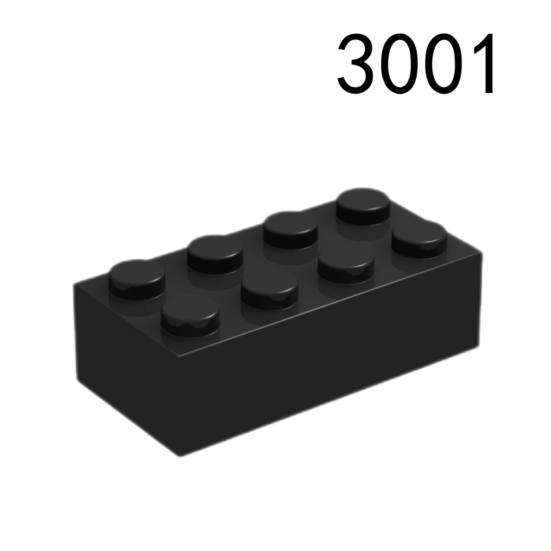 Item No: 3001   Brick 2 x 4 Alternate Item No: 3001f1, 3556, 15589, 54534, 72841 Chinese Compatible with LEGO