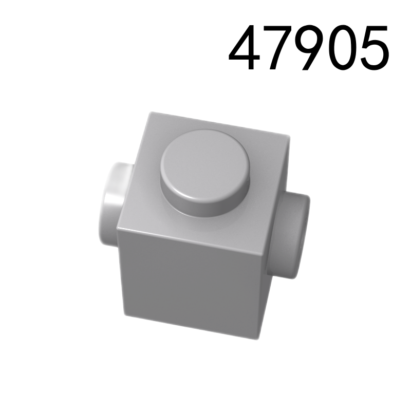 Item No: 47905 Brick, Modified 1 x 1 with Studs on 2 Sides, Opposite Chinese Compatible with LEGO