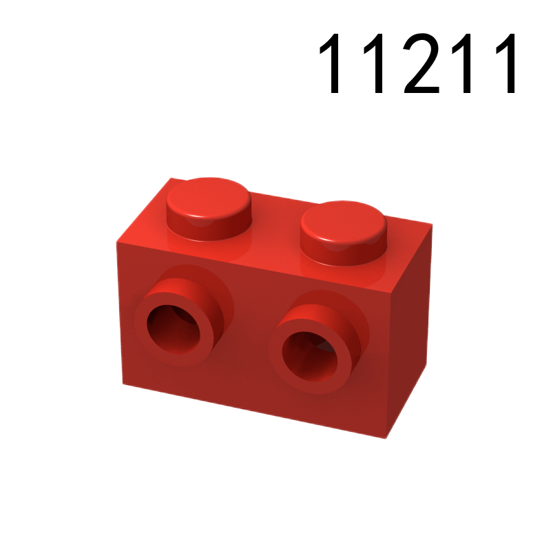 Item No: 11211 Brick, Modified 1 x 2 with Studs on 1 Side Chinese Compatible with LEGO