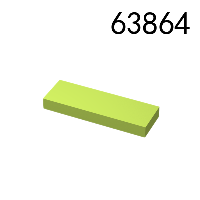 Item No: 63864  Tile 1 x 3  Alternate Item No: 37294 Chinese Compatible with LEGO