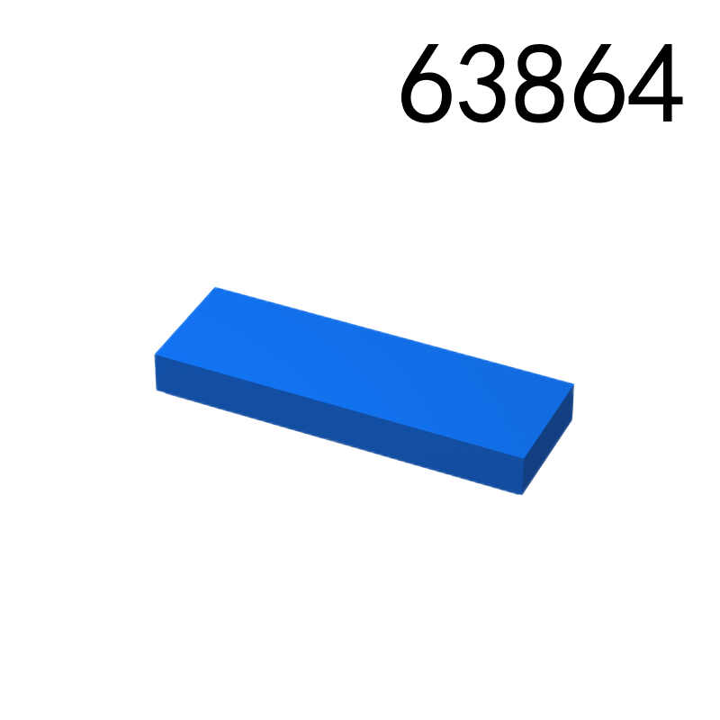 Item No: 63864  Tile 1 x 3  Alternate Item No: 37294 Chinese Compatible with LEGO