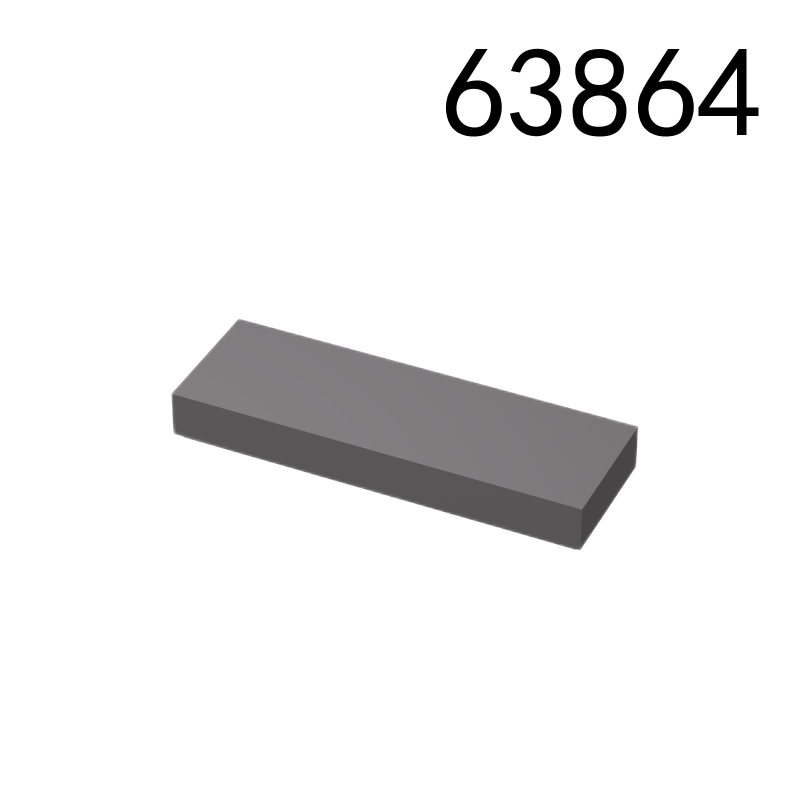 Item No: 63864  Tile 1 x 3  Alternate Item No: 37294 Chinese Compatible with LEGO