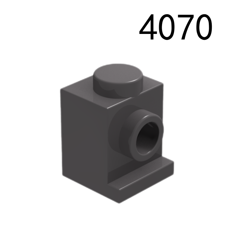 Item No: 4070 Brick, Modified 1 x 1 with Headlight  Alternate Item No: 4070a, 30069, 35388 Chinese Compatible with LEGO
