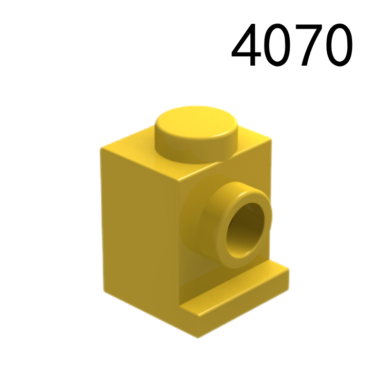 Item No: 4070 Brick, Modified 1 x 1 with Headlight  Alternate Item No: 4070a, 30069, 35388 Chinese Compatible with LEGO