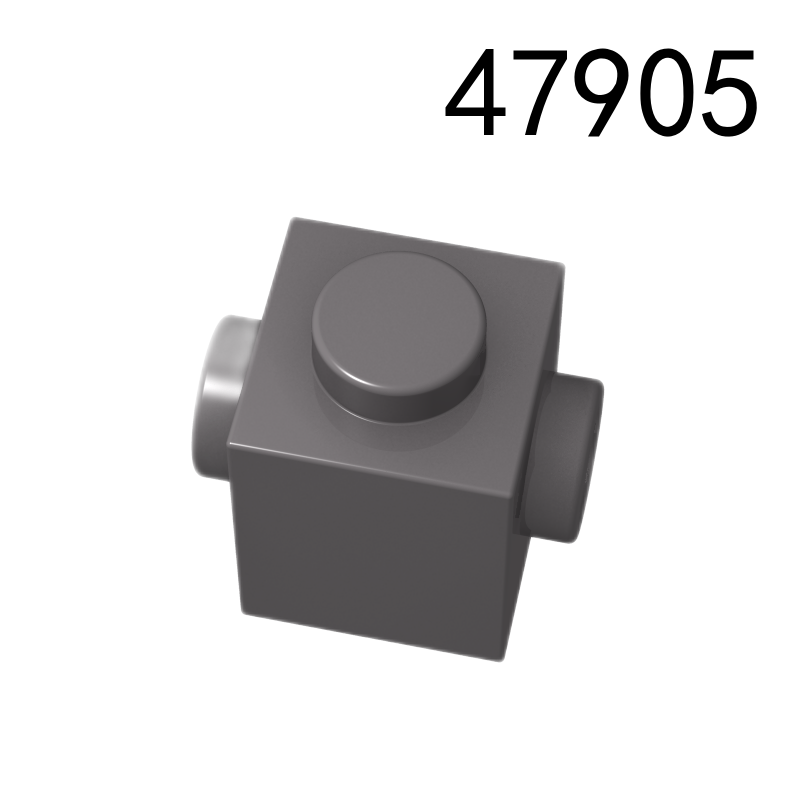 Item No: 47905 Brick, Modified 1 x 1 with Studs on 2 Sides, Opposite Chinese Compatible with LEGO