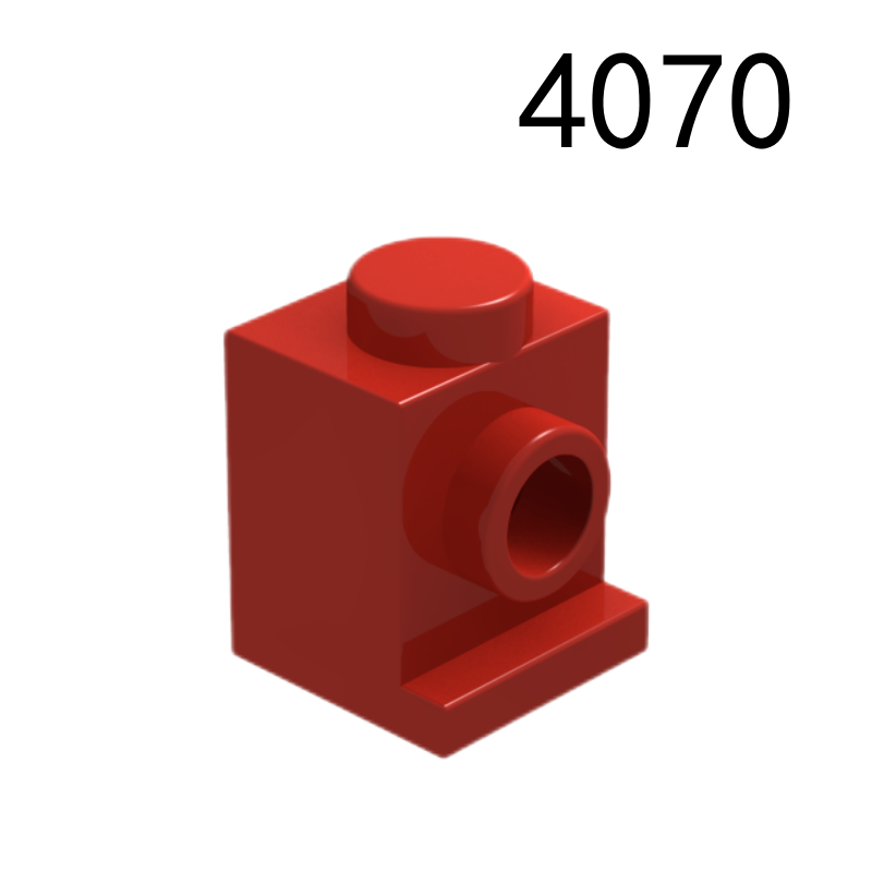 Item No: 4070 Brick, Modified 1 x 1 with Headlight  Alternate Item No: 4070a, 30069, 35388 Chinese Compatible with LEGO