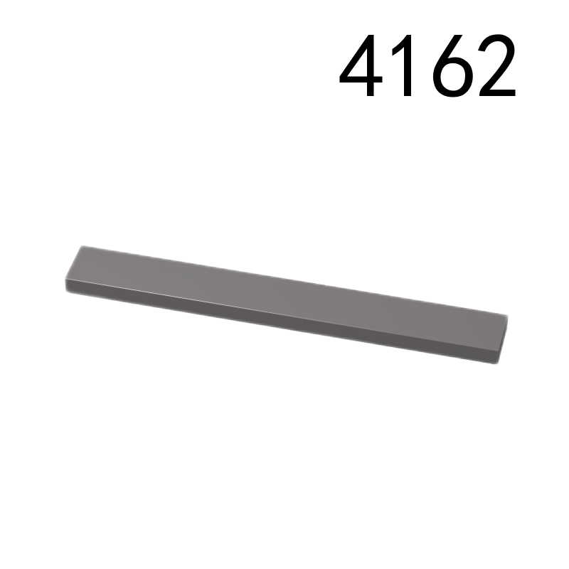 Item No: 4162  Tile 1 x 8  Alternate Item No: 40929 Chinese Compatible with LEGO