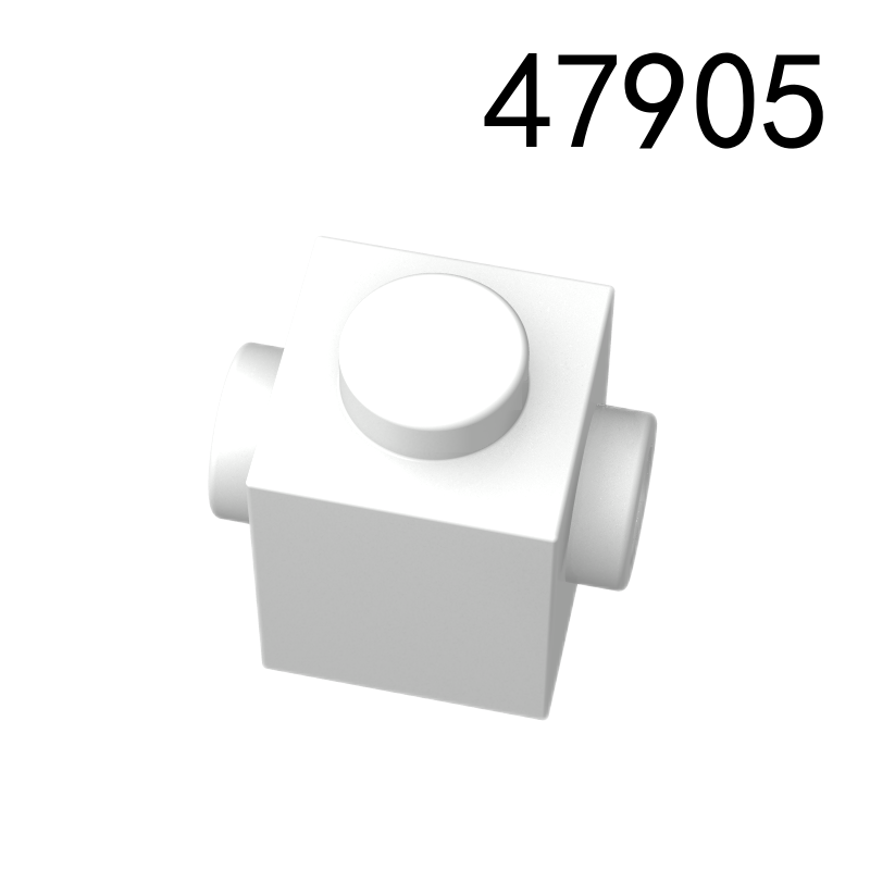 Item No: 47905 Brick, Modified 1 x 1 with Studs on 2 Sides, Opposite Chinese Compatible with LEGO
