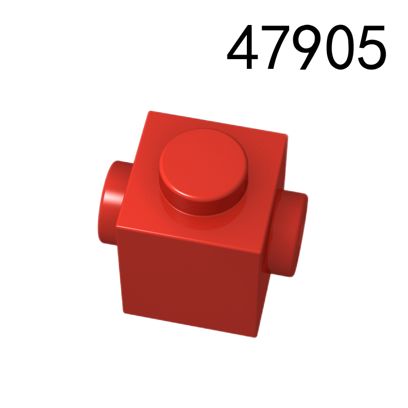Item No: 47905 Brick, Modified 1 x 1 with Studs on 2 Sides, Opposite Chinese Compatible with LEGO