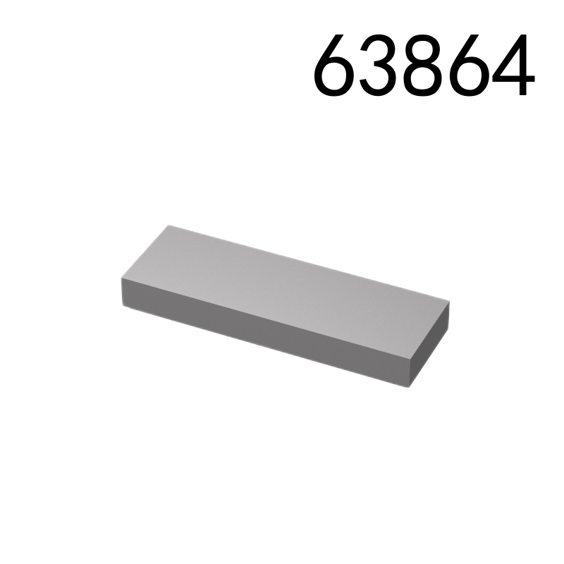 Item No: 63864  Tile 1 x 3  Alternate Item No: 37294 Chinese Compatible with LEGO