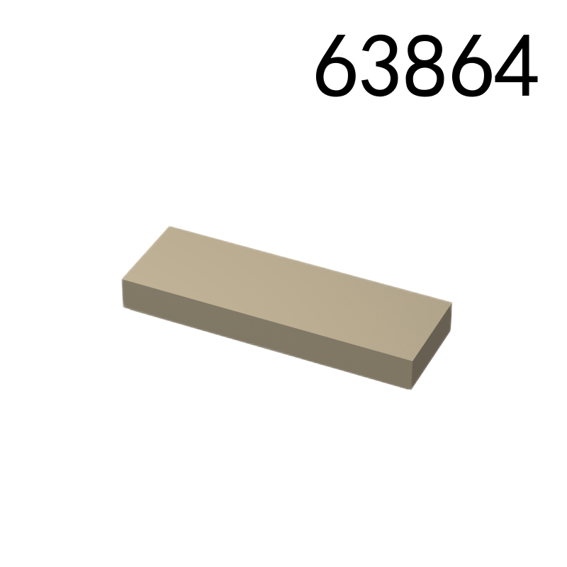 Item No: 63864  Tile 1 x 3  Alternate Item No: 37294 Chinese Compatible with LEGO