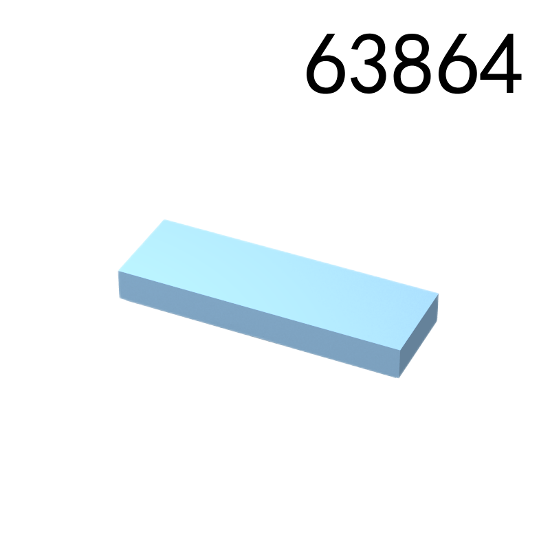 Item No: 63864  Tile 1 x 3  Alternate Item No: 37294 Chinese Compatible with LEGO
