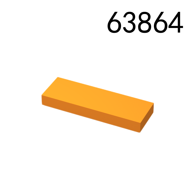 Item No: 63864  Tile 1 x 3  Alternate Item No: 37294 Chinese Compatible with LEGO