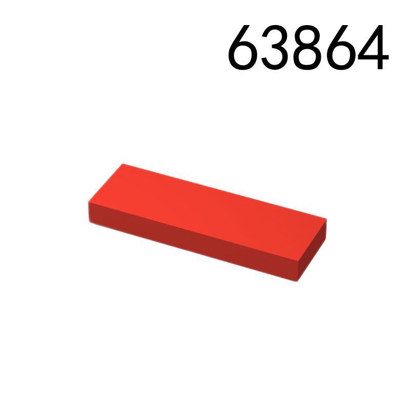 Item No: 63864  Tile 1 x 3  Alternate Item No: 37294 Chinese Compatible with LEGO