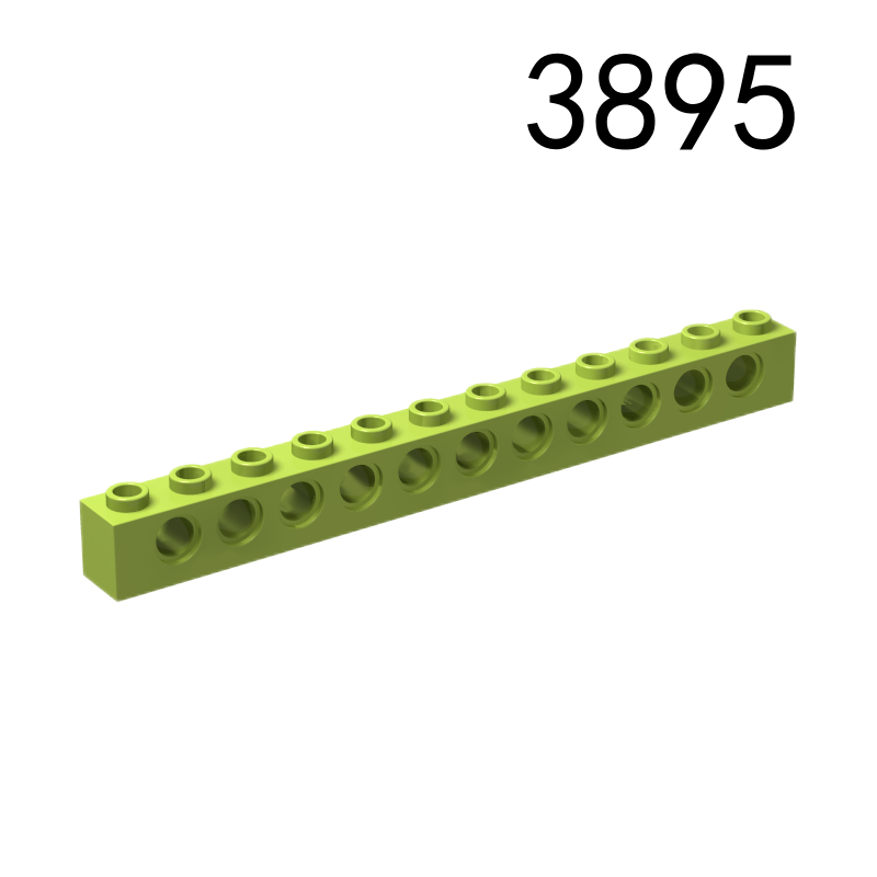Item No: 3895 Technic, Brick 1 x 12 with Holes Chinese Compatible with LEGO