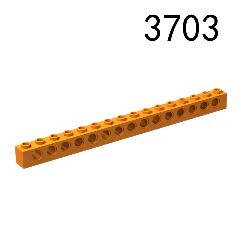Item No: 3703 Technic, Brick 1 x 16 with Holes Chinese Compatible with LEGO