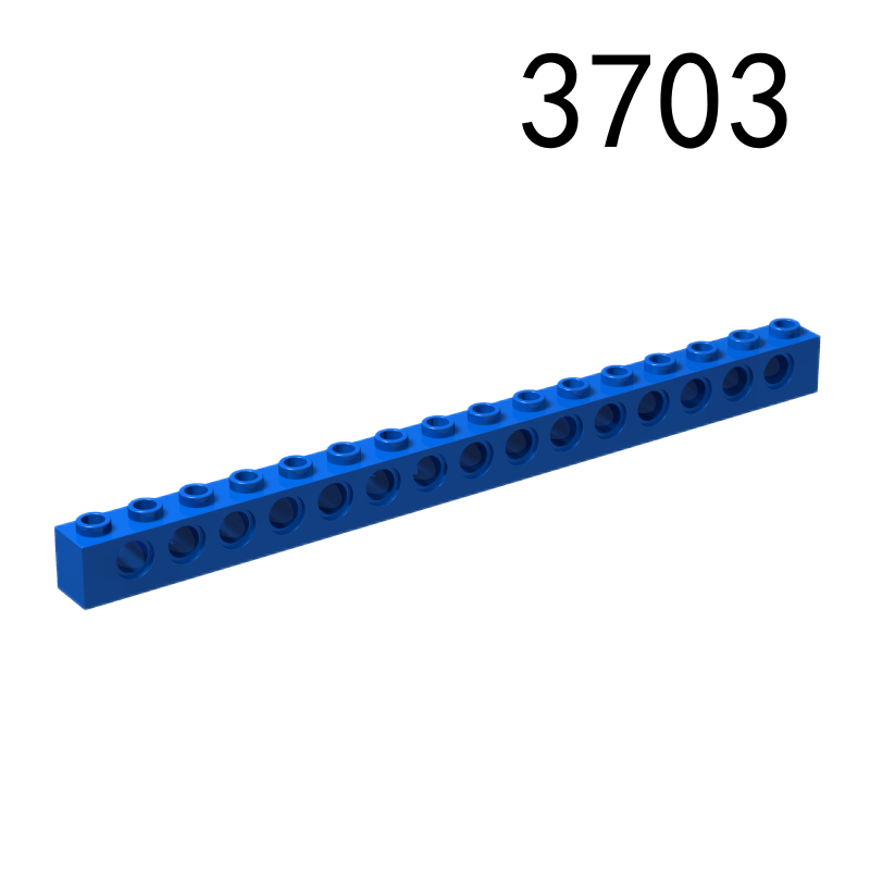 Item No: 3703 Technic, Brick 1 x 16 with Holes Chinese Compatible with LEGO