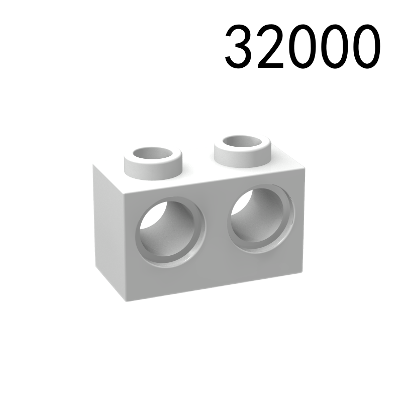 Item No: 32000  Technic, Brick 1 x 2 with Holes Chinese Compatible with LEGO