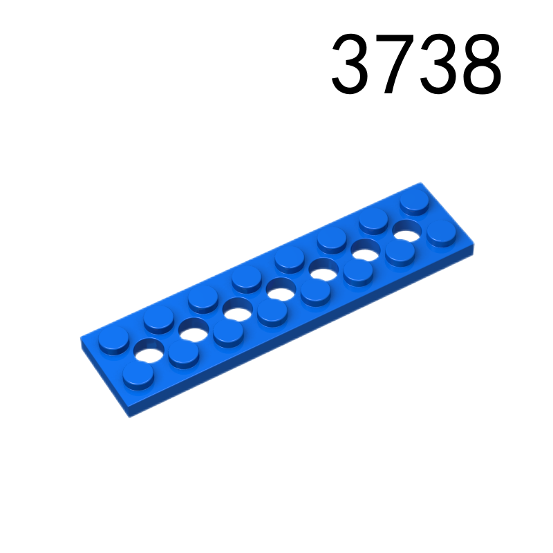 Item No: 3738 Technic, Plate 2 x 8 with 7 Holes Chinese Compatible with LEGO