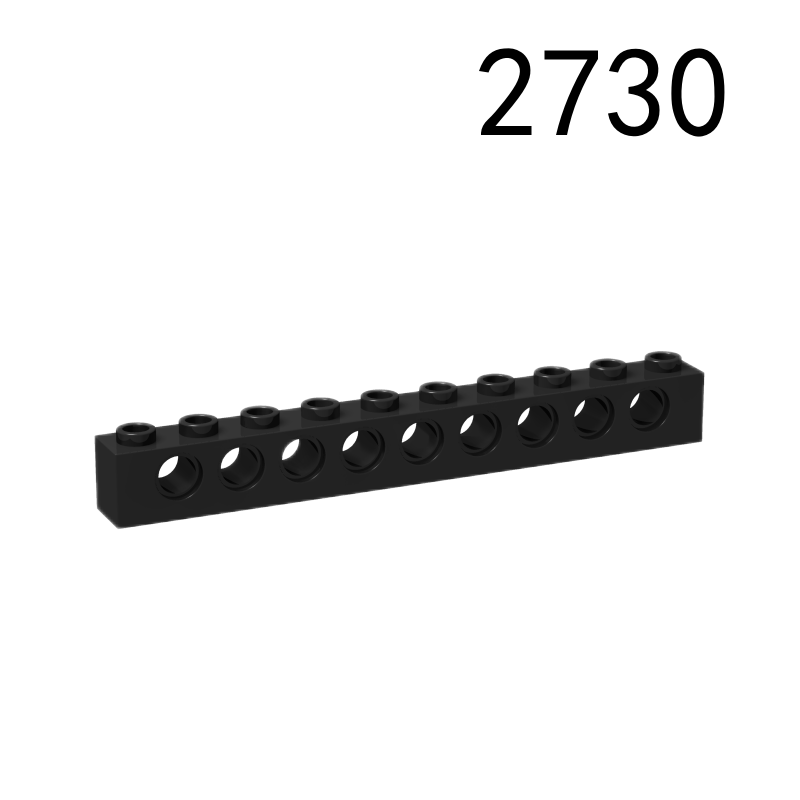 Item No: 2730 Technic, Brick 1 x 10 with Holes Chinese Compatible with LEGO