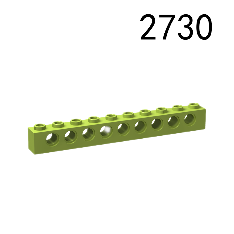 Item No: 2730 Technic, Brick 1 x 10 with Holes Chinese Compatible with LEGO