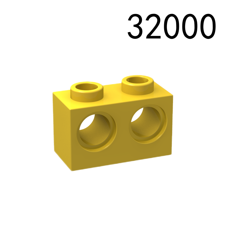 Item No: 32000  Technic, Brick 1 x 2 with Holes Chinese Compatible with LEGO