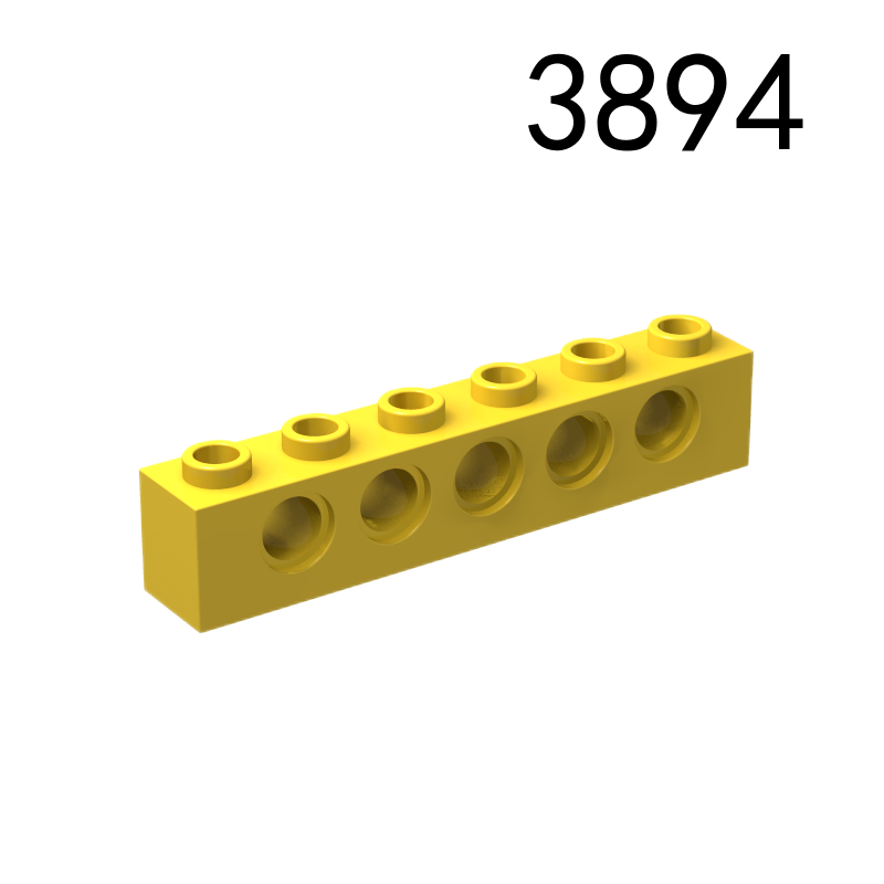 Item No: 3894  Technic, Brick 1 x 6 with Holes Chinese Compatible with LEGO