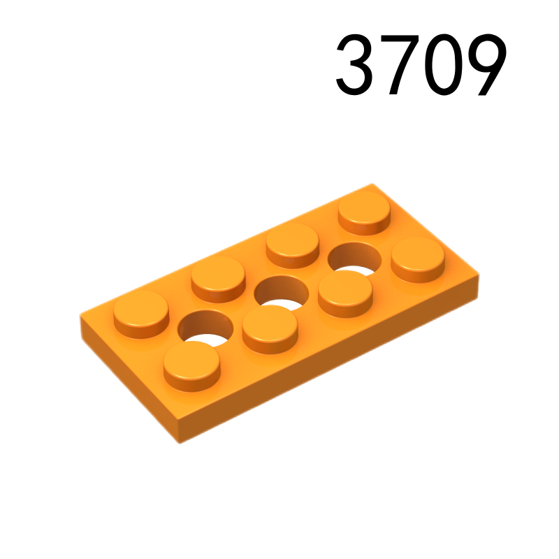 Item No: 3709b Technic, Plate 2 x 4 with 3 Holes Chinese Compatible with LEGO