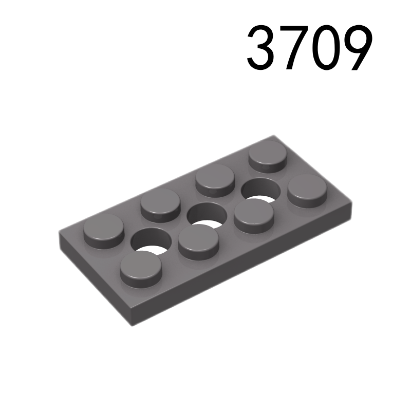 Item No: 3709b Technic, Plate 2 x 4 with 3 Holes Chinese Compatible with LEGO