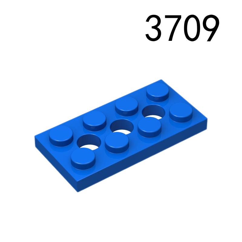 Item No: 3709b Technic, Plate 2 x 4 with 3 Holes Chinese Compatible with LEGO
