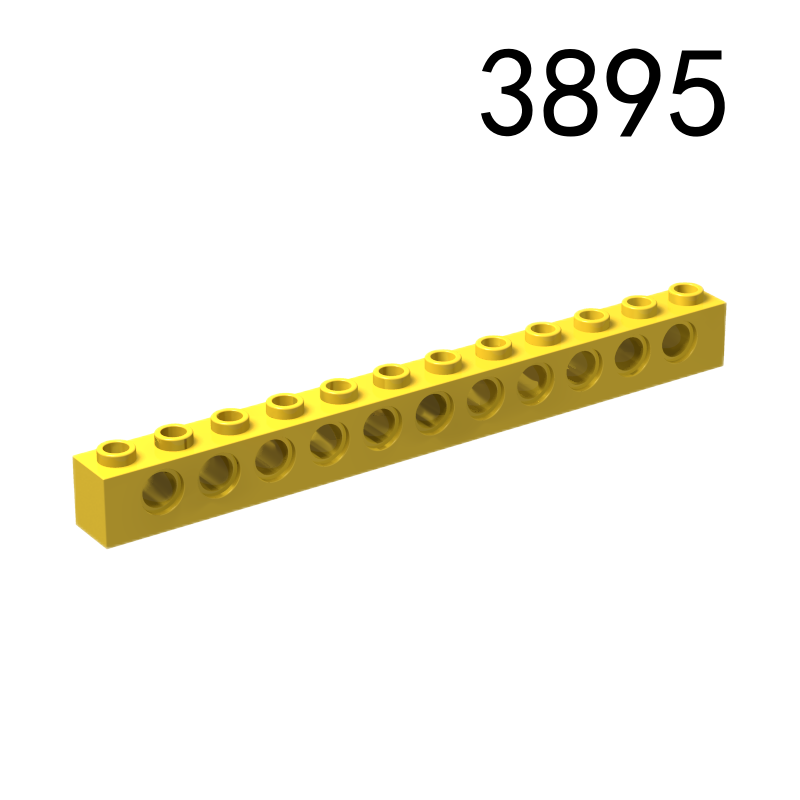 Item No: 3895 Technic, Brick 1 x 12 with Holes Chinese Compatible with LEGO