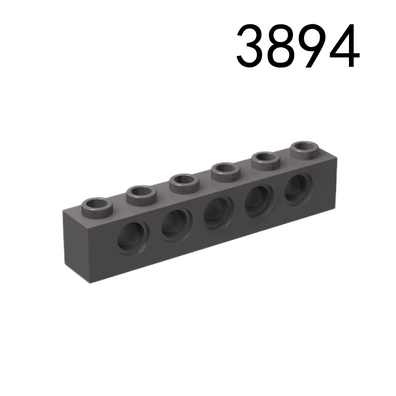 Item No: 3894  Technic, Brick 1 x 6 with Holes Chinese Compatible with LEGO