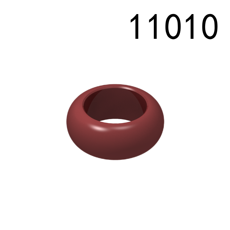 Item No: 11010 Minifigure, Utensil Ring 1 x 1 Chinese Compatible with LEGO