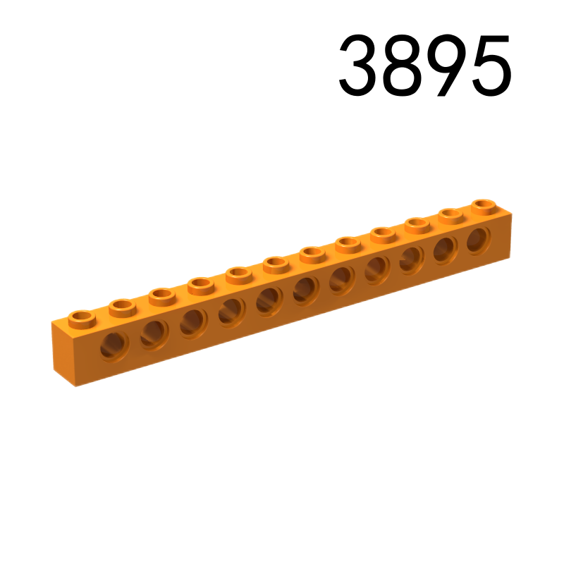 Item No: 3895 Technic, Brick 1 x 12 with Holes Chinese Compatible with LEGO