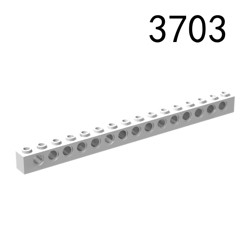 Item No: 3703 Technic, Brick 1 x 16 with Holes Chinese Compatible with LEGO