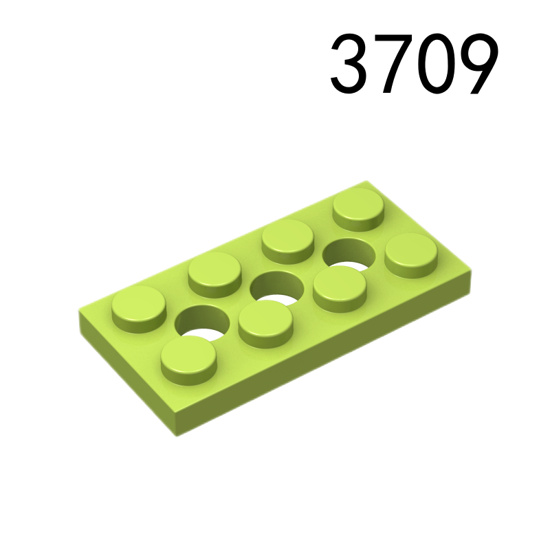 Item No: 3709b Technic, Plate 2 x 4 with 3 Holes Chinese Compatible with LEGO