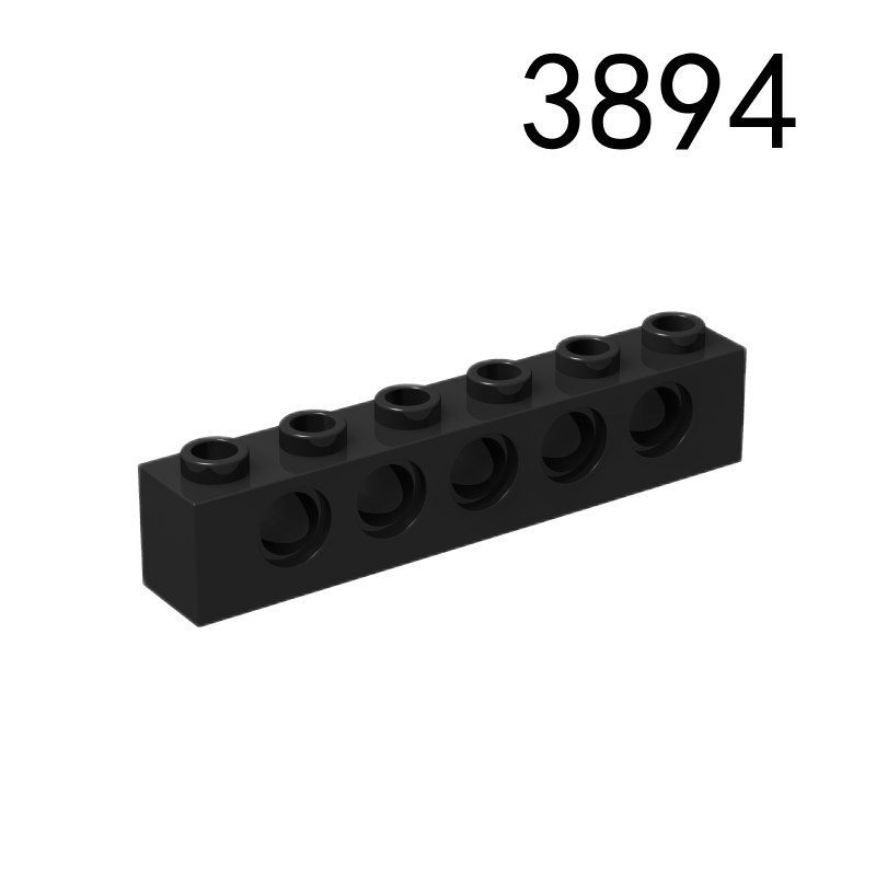 Item No: 3894  Technic, Brick 1 x 6 with Holes Chinese Compatible with LEGO